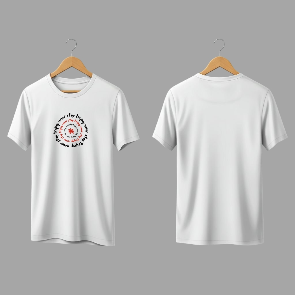 Kısa Kollu T-Shirt (Never Stop Trying)